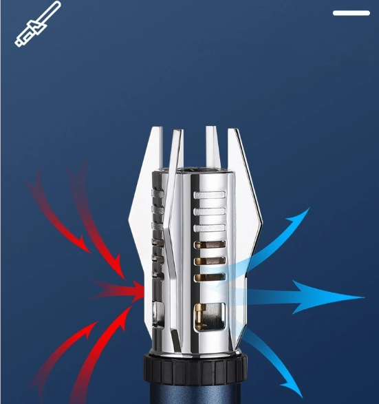 Powerful Red Flame Torch Lighter Modern Adjustable