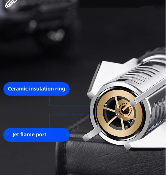 Powerful Red Flame Torch Lighter Modern Adjustable